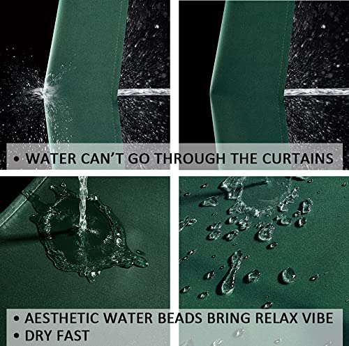 Xtmyi Christmas Kitchen Curtains,30 Inch Length,Waterproof Green Cafe Curtains/Tier,Thermal Insulated Blackout Window Treatments For Holiday Decor Xmas Decorations #TOP2