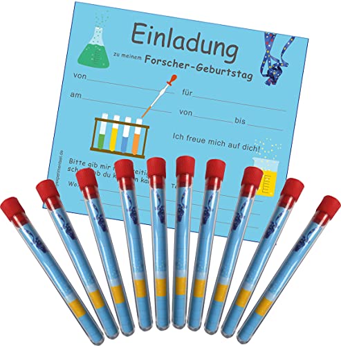 Myexperimentset Forscher-Einladungen 03292 Reagenzglas-Set