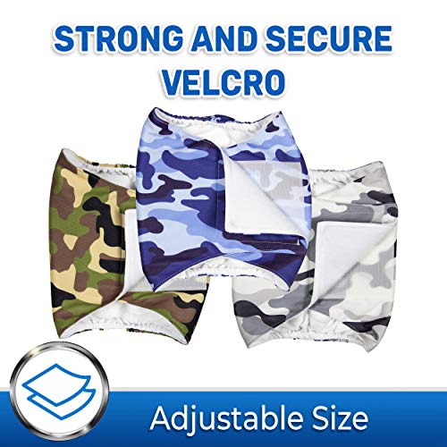 Image of PET MAGASIN Male Dog Belly Band (Camo, Medium)