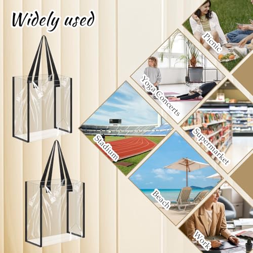 SHENLIU 20 Pack 12x12In Bolsas Clear Tote miniatura 7