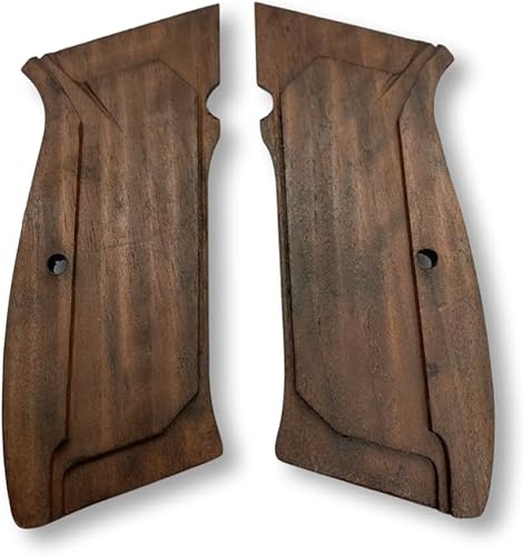 Miniatura 5 de Para CZ-75 Grips CZ85 Grips 75B CZ 75 SP-01 75B CZ 7585 Tamaño completo hecho a mano de madera de nogal