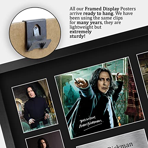 HWC Trading FR A3 Alan Rickman Harry Potter Severus Snape Geschenke Geducktes Signiertes Autogramm Fotodisplay für Fans von Film Memorabilien - A3 Framed