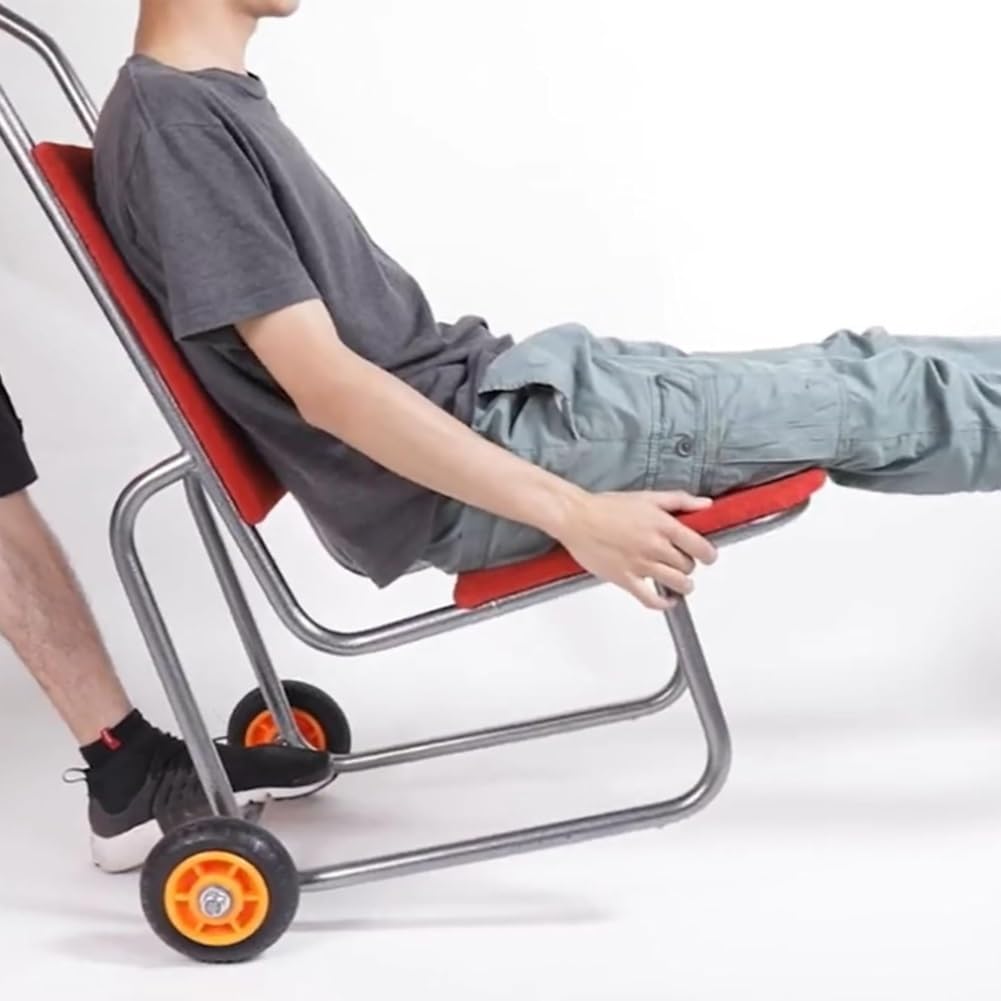 Carrito de transporte apilable con ruedas para un fácil movimiento y Sto - Perfecto para banquetes, eventos y catering - Diseño para un manejo sin esfuerzo