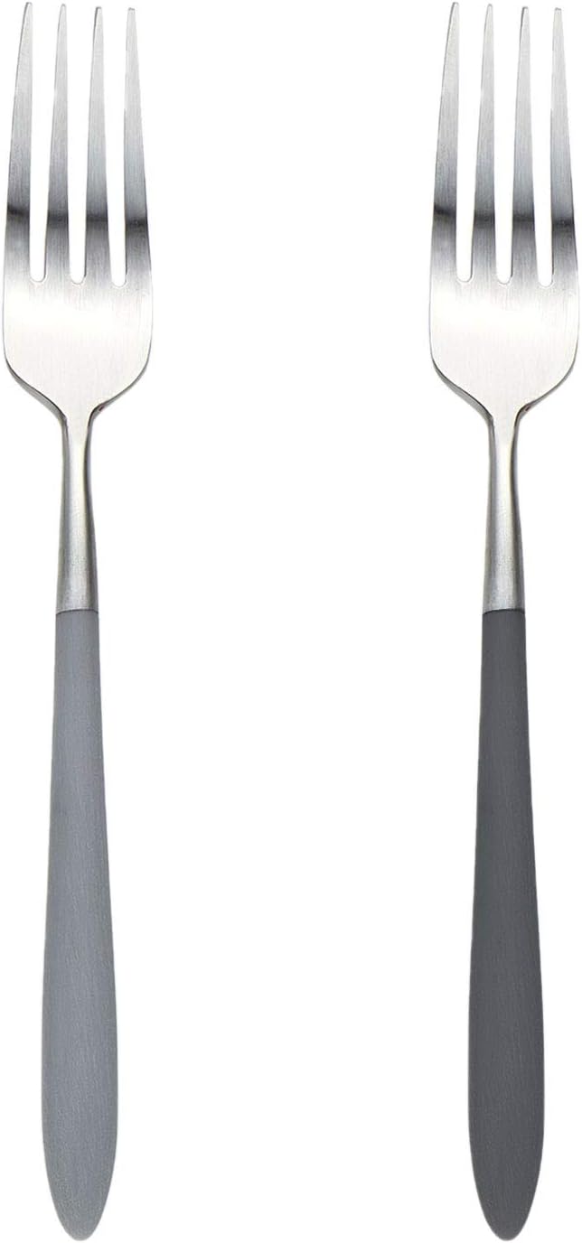 Exeter Dinner Fork, black & silver grey