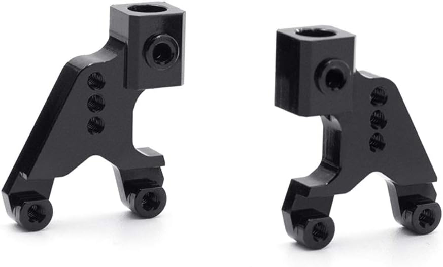 KYX Racing Aluminum Rear Shock Towers Suspension Bracket Shock Absorber Bracket for 1/24 RC Crawler Car Axial SCX24 90081 (Black)
