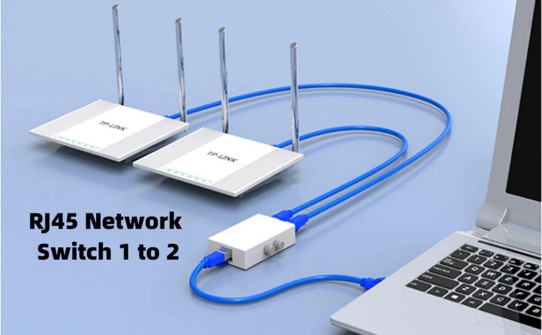 ChenYang RJ45 Switcher Adapter 2 in 1 Out ? 1 in 2 Out Manual Sharing Network Switch Splitter Selector Adapter HUB Box
