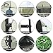 G4Free Camping Shower Tent, Privacy Tent Dressing Changing Room, Portable Toilet, Rain Shelter for Camping Beach with Carrying Bag (Black)