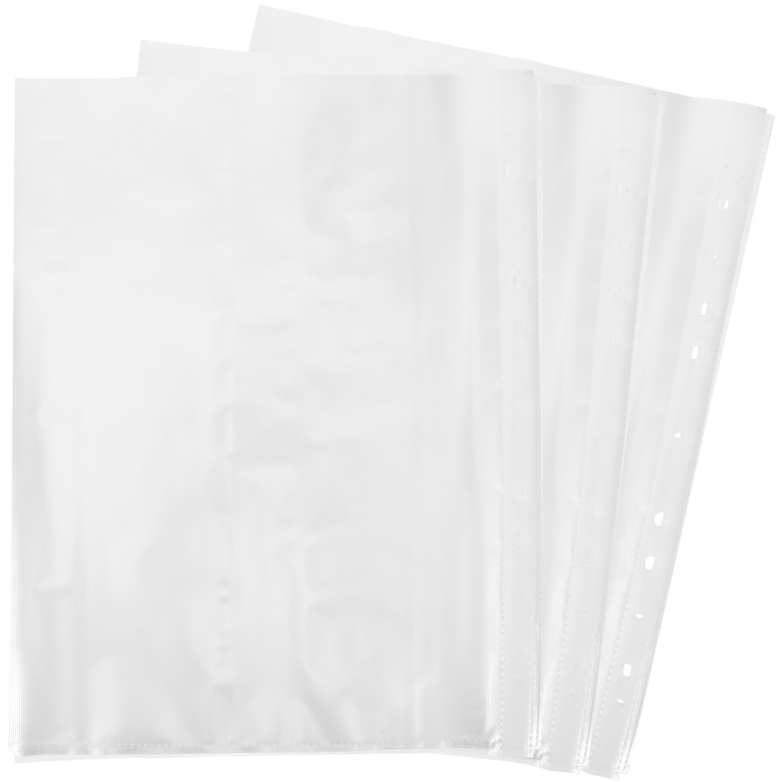 Outanaya Conteneur D'affichage de Numéro en PVC Blanc et Résistant la Déchirure pour Documents et Dossards de Course, Lot de 100 Pièces, Usage Quotidien