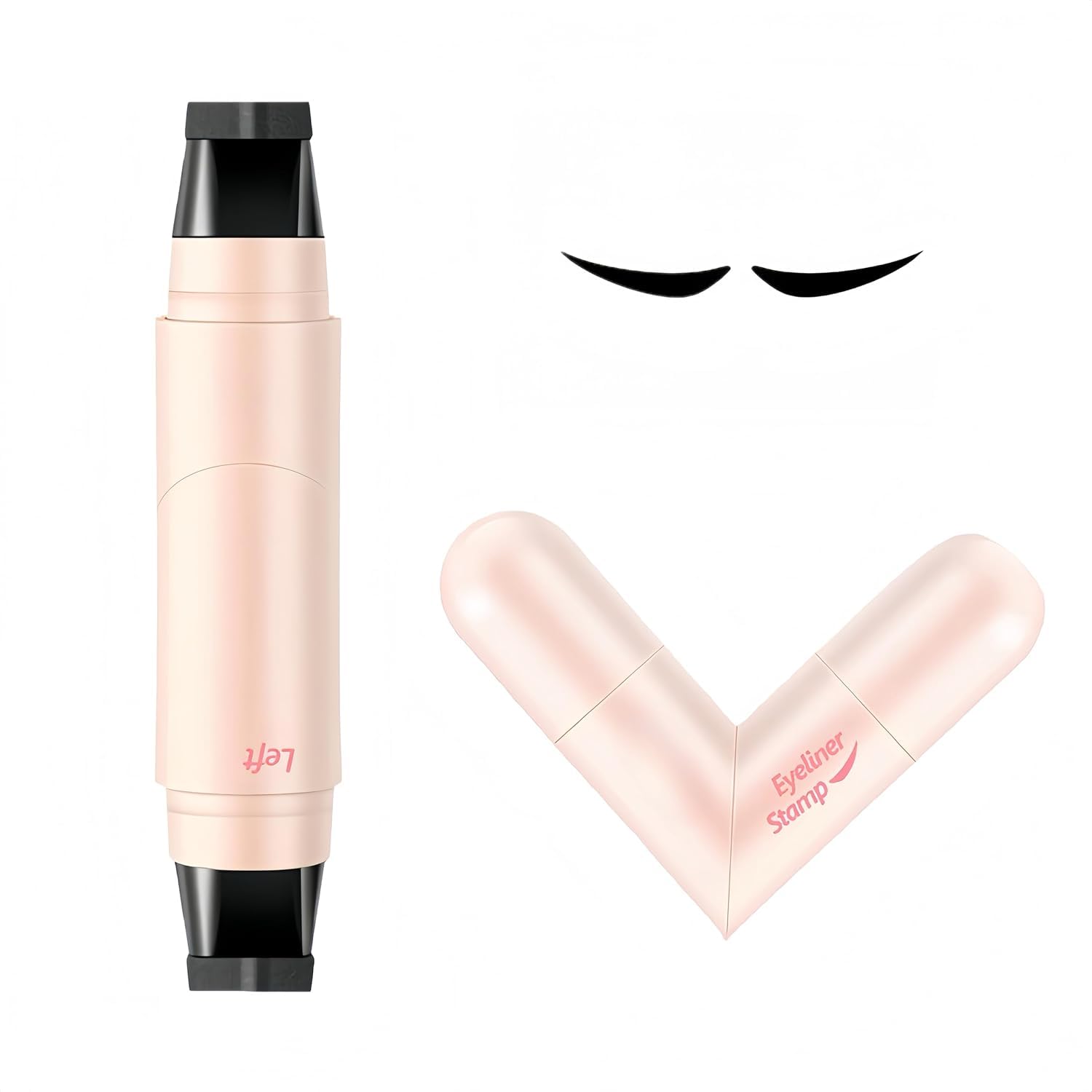 WEZOSHINET Waterproof Winged Eyeliner Stamp Pen, Dual Head Rotating Design, Quick-Dry, Long-Lasting, Smudge-Proof Liquid Eyeliner Pen for Beginners, Cat Eye Tool, Easy to Use for Everyday (Black)-picture-39
