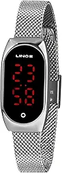 Relógio Lince Feminino Ref: Ldm4641l Pxsx Digital LED Prateado