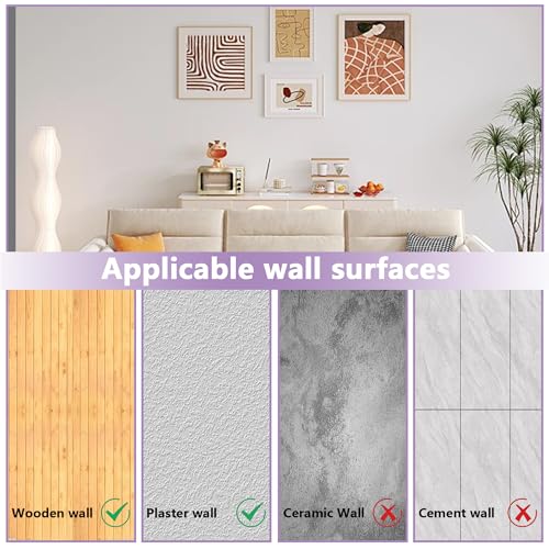 Image of 120Pcs Picture Hook Set in 6 Sizes (10LB /20LB /30LB /50LB /75LB /100LB) and 71pcs Nails, Wall Mounting Various Decorative Items, Frames, Photos, Mirrors, Picture Hooks, Clocks and Clothing Holders (Gold)
