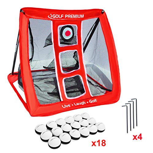 Pop Up Golf Chipping Net, Outdoor Indoor Golf Practice Net and Golfing Target