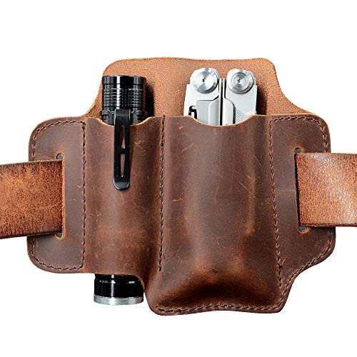 XXL EDC Leather Sheath for Leatherman Multitools Sheath, EDC Belt