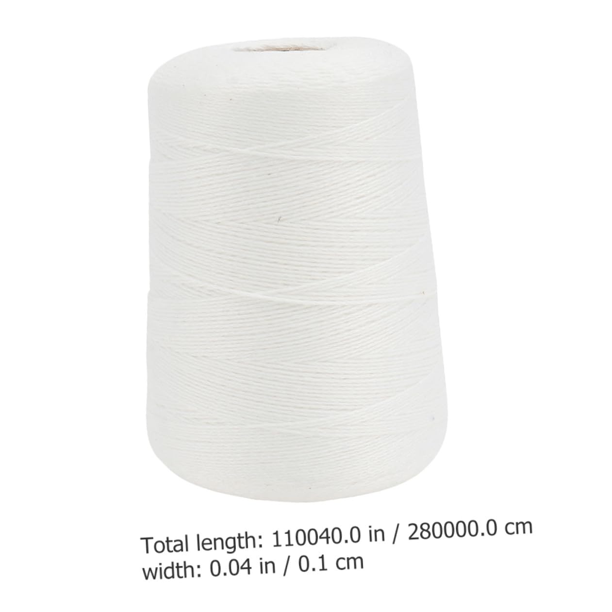Ficelle de Coton Alimentaire 1mm, 1 Rouleau, Blanche Cuisine