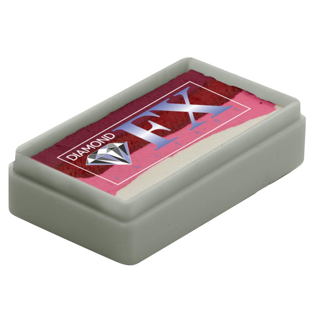 Diamond FX1 Stroke Split Cake- Orchid RS30-102, Professional Quality Face Painting Rainbow Cakes, Water Activated Face Paint, 1 oz/28 gm