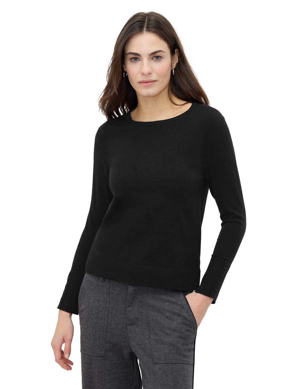 Street One Studio Strickpullover mit Knöpfen