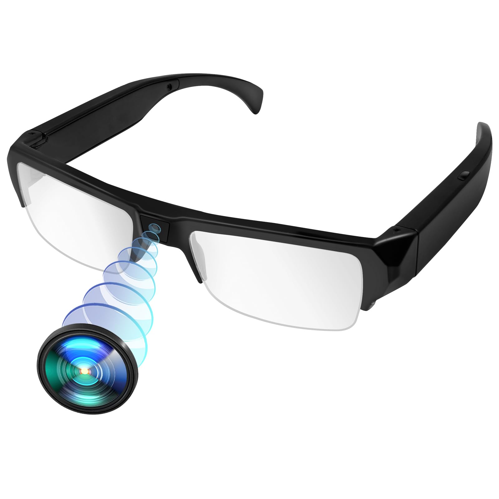 Amazon.co.jp: 隠しカメラ 小型カメラ メガネカメラ 1080P画質 超小型