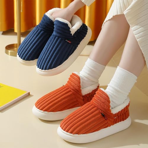 Slipper Booties Women Men, Pillow Warm Fuzzy House Cloud Slippers, Anti-Skid Cozy Plush Indoor Outdoor Thick Sole2