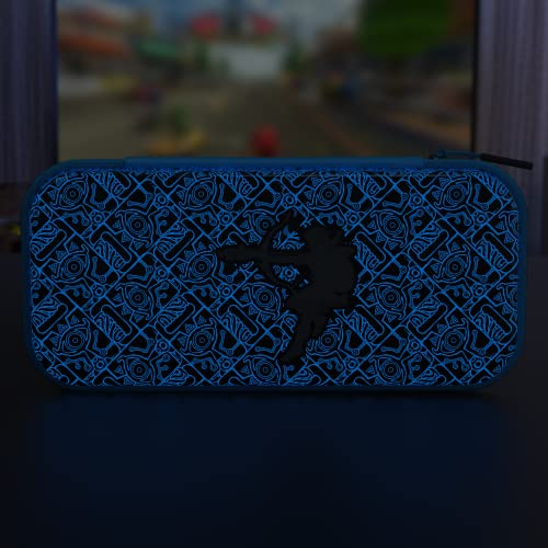 Image of PDP Gaming Officially Licensed Nintendo Switch Slim Deluxe Travel Case - Switch OLED Protective Carrying Case and 14 game holder - Hardshell Protection - Protective Vegan Leather - (Sheikah Shoot)