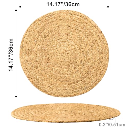 14roundwovenplacematssetof6naturalextrawideplacematsbraidedheatresistantplacematsfarmhousebohofringeplacematswipeablecirclewickerplacemats Urban Country Home Decor 14 round woven placemats set of 6 natural extra wide placemats braided heat resistant placemats farmhouse boho fringe place mats wipeable circle wicker placemats urban country home decor