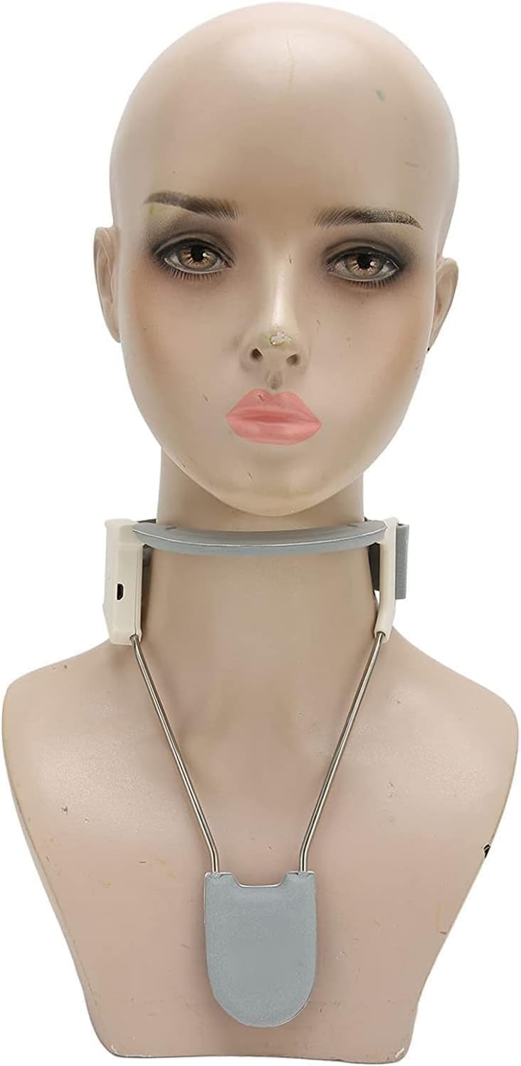 Samnuerly Fractured Cervical Spine Lengthening Fixator, Neck Support Brace Hot Compress Easy to Adjust Prevent Head Forward Neck Position Device (Size : Small)
