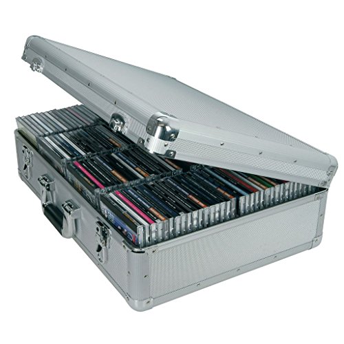 Aluminium CD flight case, 120 CDs.