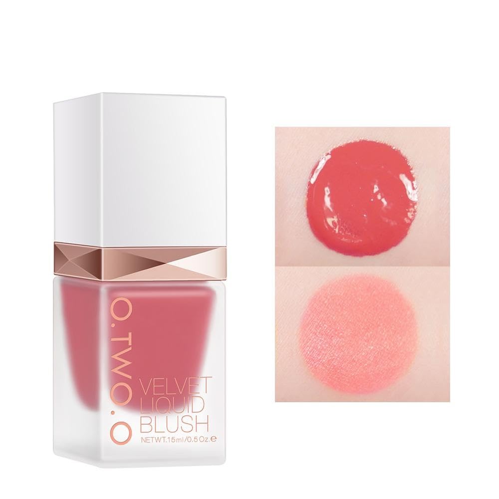 DINOUCH O TWO O LIQUID BLUSHER HIGH PIGMENTATION | WATERPROOF THE COLOUR LASTS LONG SHADE (ROSE BEGAL 03) 15G