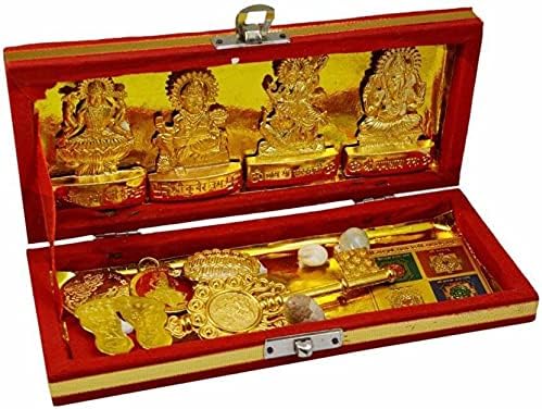 Diwali Especial Sri Dhan Laxmi -Kuber Bhandari Yantra Brass Yantra/Para Diwali Pujan/ Uso en el hogar y la oficina Sri Dhan Laxmi -Kuber Bhandari Yantra Brass Yantra
