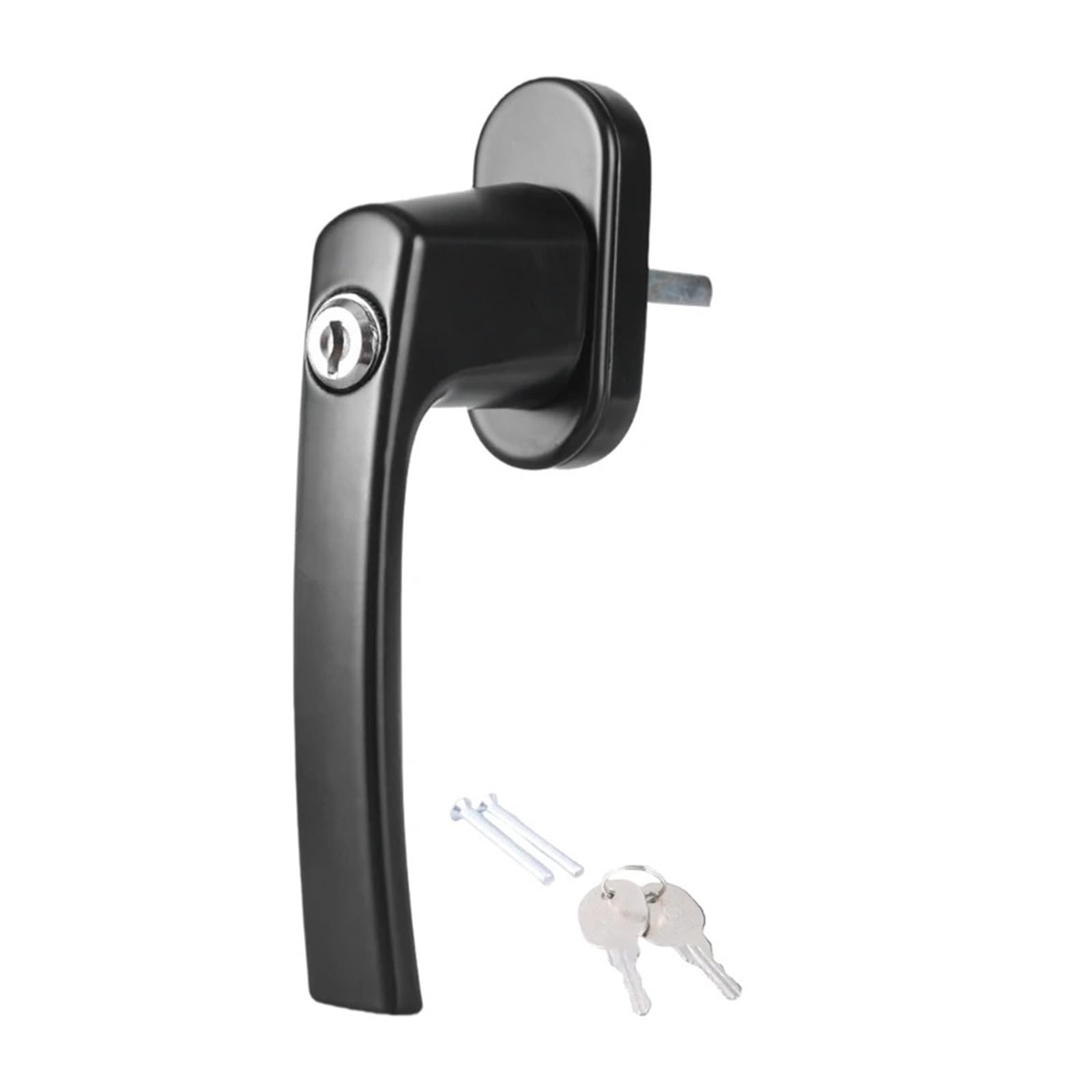 WDWDW Window Handles Casement Locks Key Locking,1Pcs Lockable with Screws Stainless Steel Balcony Door Safety Lock Easy Install