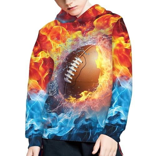 JEOCODY Hoody Sweatshirt wiht Hood Hoodie S-XL Size for 6-14 Years old Boys and Girls Primary School Student