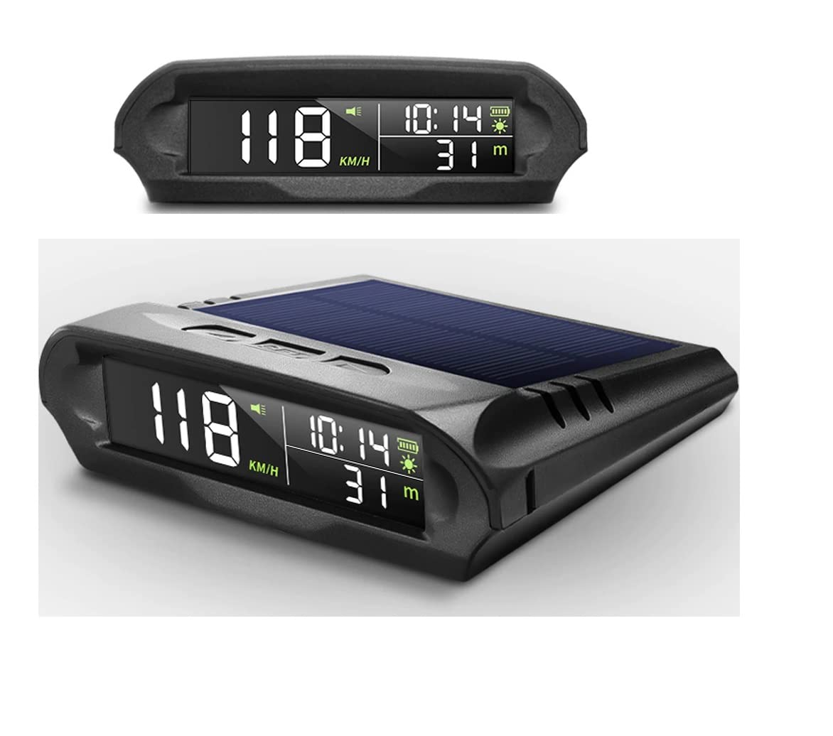 Buy Universal Car Van GPS Speedometer Solar Powered Wireless dashboard