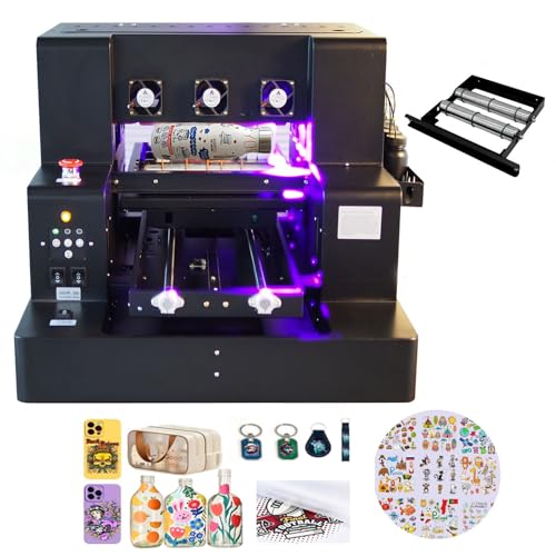 UV Flatbed Printer, A3 UV Printer, Higher Resolution 5760 * 1440dpi,UV...