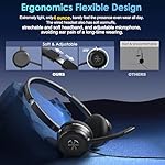 Headset wtih Mic, USB Headset with Microphone for PC, Computer Headset with Noise Canceling Microphone for Laptop, Wired Headset with Mute for Home Office Online Class Skype Zoom Meetings - Image 4