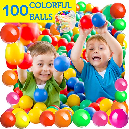 Kiddey Kids Ball Pit Play Tent - 100 Ball Pit Balls Included - Pops Up No Assembly Required - Use As A Ball Pit Or As An Indoor/Outdoor Play Tent, (Ball Pit With Balls) #TOP5