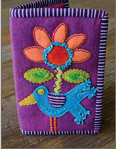Sue Spargo Bird & Bloom Needle Case Pattern by Sue Spargo - Wool Applique Project, 6.5" x 8.5"