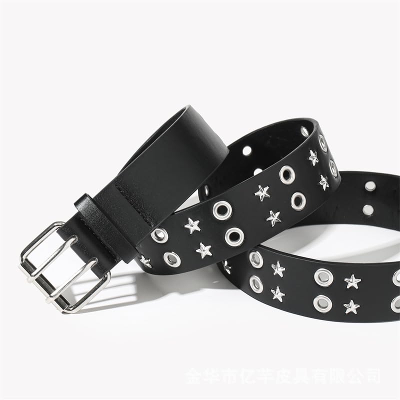 Studded Belt Grunge Belt Y2k Belt Emo Belt Streetwear Punk Aesthetics Gothic Belt Grunge Accessories 80s Belt4