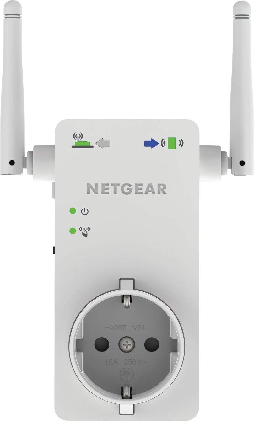 Netgear EX6400 WiFi Mesh Range Extender, Copertura fino a 160 m², 30 dispositivi con amplificatore, Ripetitore di segnale wireless dual band AC1900, Velocità fino a 1900 Mbps, Smart roaming mesh