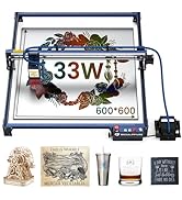 SCULPFUN S30 Ultra Laser Engraver, 33W Output Laser Cutter, 0.05 * 0.05mm Higher Accuracy Laser E...