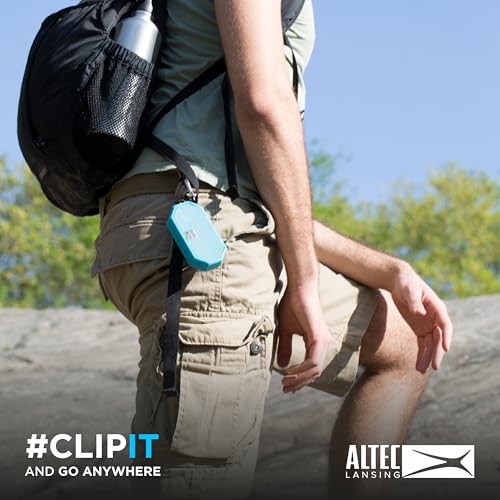 Image of Altec Lansing Mini H2O - Waterproof Bluetooth Speaker, IP67 Certified & Floats in Water, Compact & Portable Speaker for Hiking, Camping, Pool, and Beach,Aqua