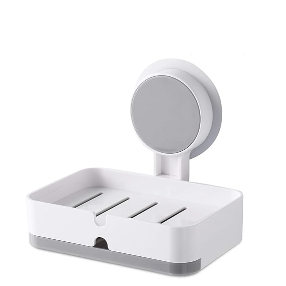 Soap Holder for Bathroom, Non-Drill Wall Mount Magic Sticker Self Adhesive Soap Stand for ...