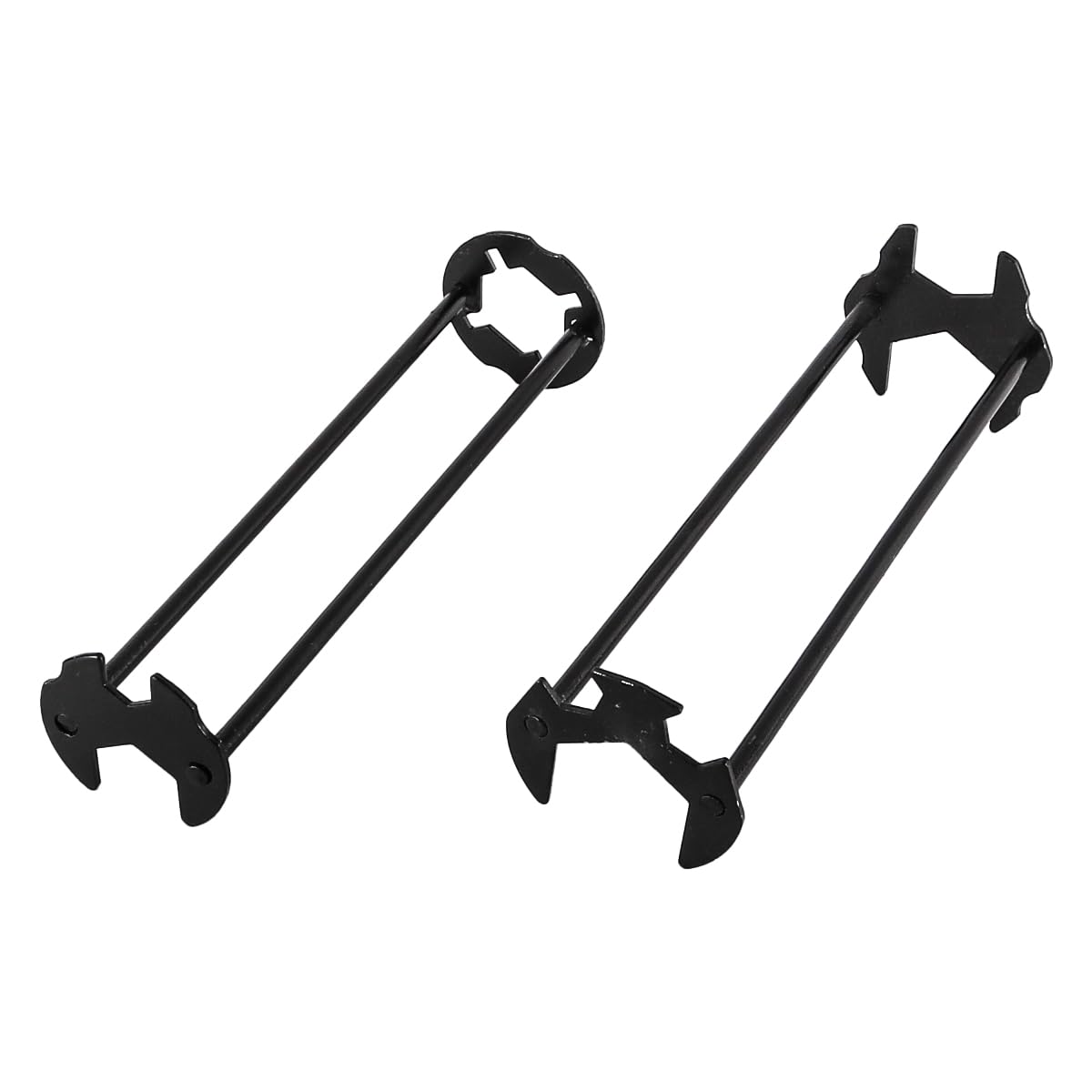 Muiltvoe 2Pcs Multifunctional Sink Plumbing Wrenches Faucet Wrench Tool 7 Sizes Universal Under Sink Plumbers Wrench for Kitchen Bathroom Narrow Space Installation