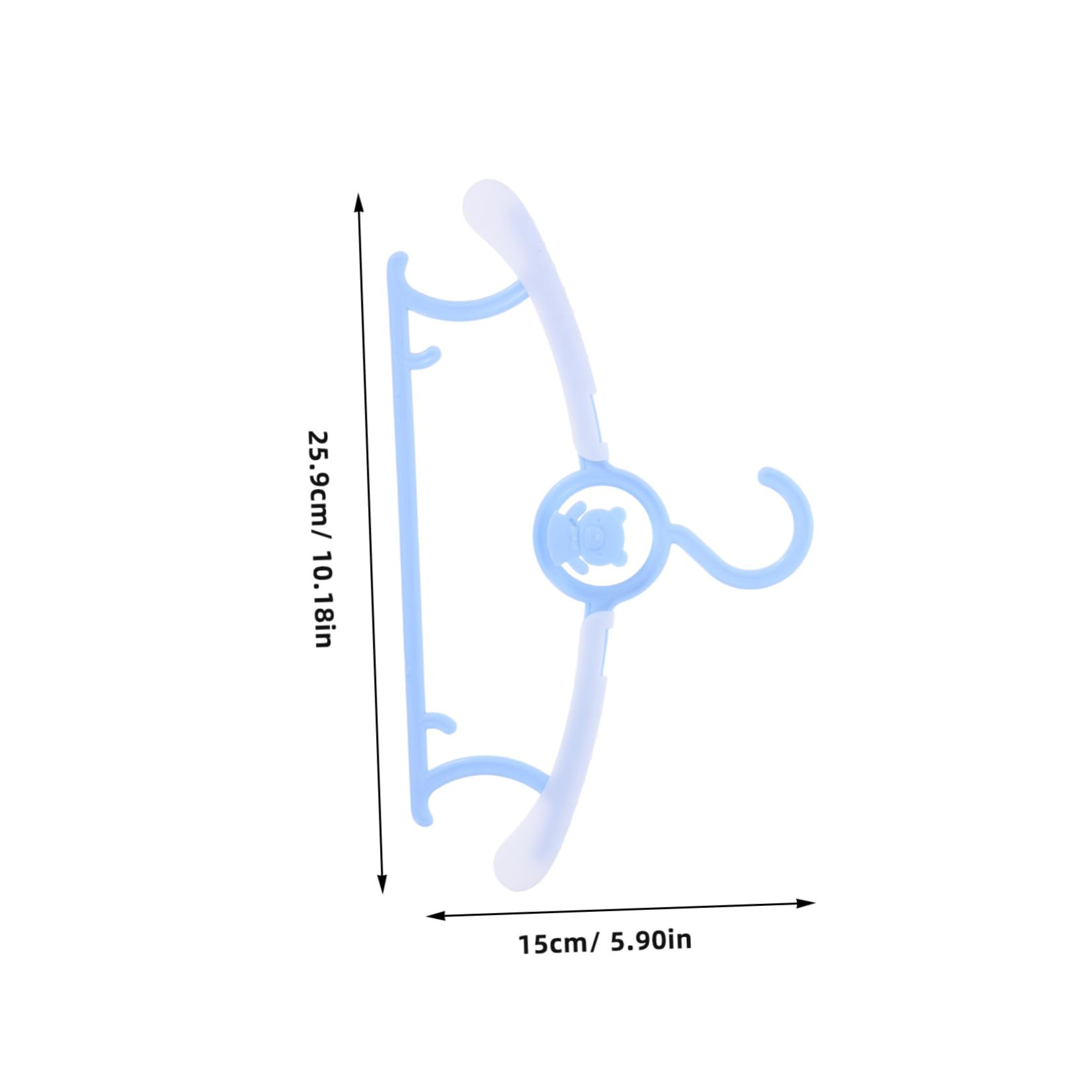 MUCKLILY 5pcs Adjustable Clothes Hangers Plastic Coat Hangers for Space Saving Closet Organization Design Expandable Clothes Organizers