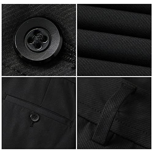 Pantalón de Vestir Ajustado para Hombre Talla 34 Negro miniatura 7