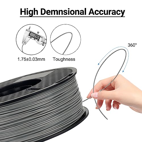 Filamento ABS Kingroon de 1.75 mm en Gris - Alta Resistencia y Durabilidad para Impresoras 3D. - Fernando Cortés