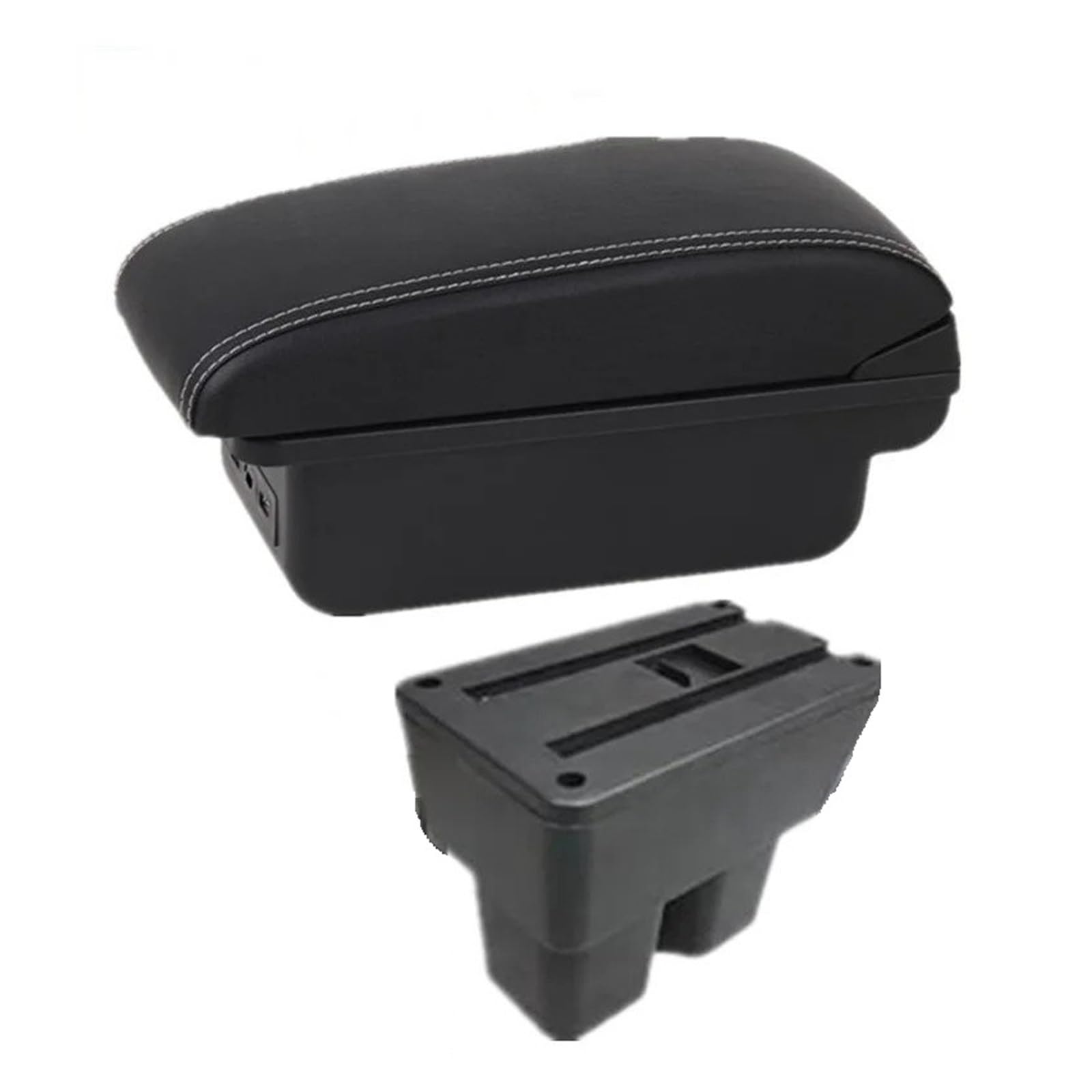 Ggwqoops Car Armrests For Suzuki For Jimny For JB74 2019-2025 Armrest Box Car Storage Interior Dedicated Retrofit Accessories Armrest Box(B1 white line 3USB)