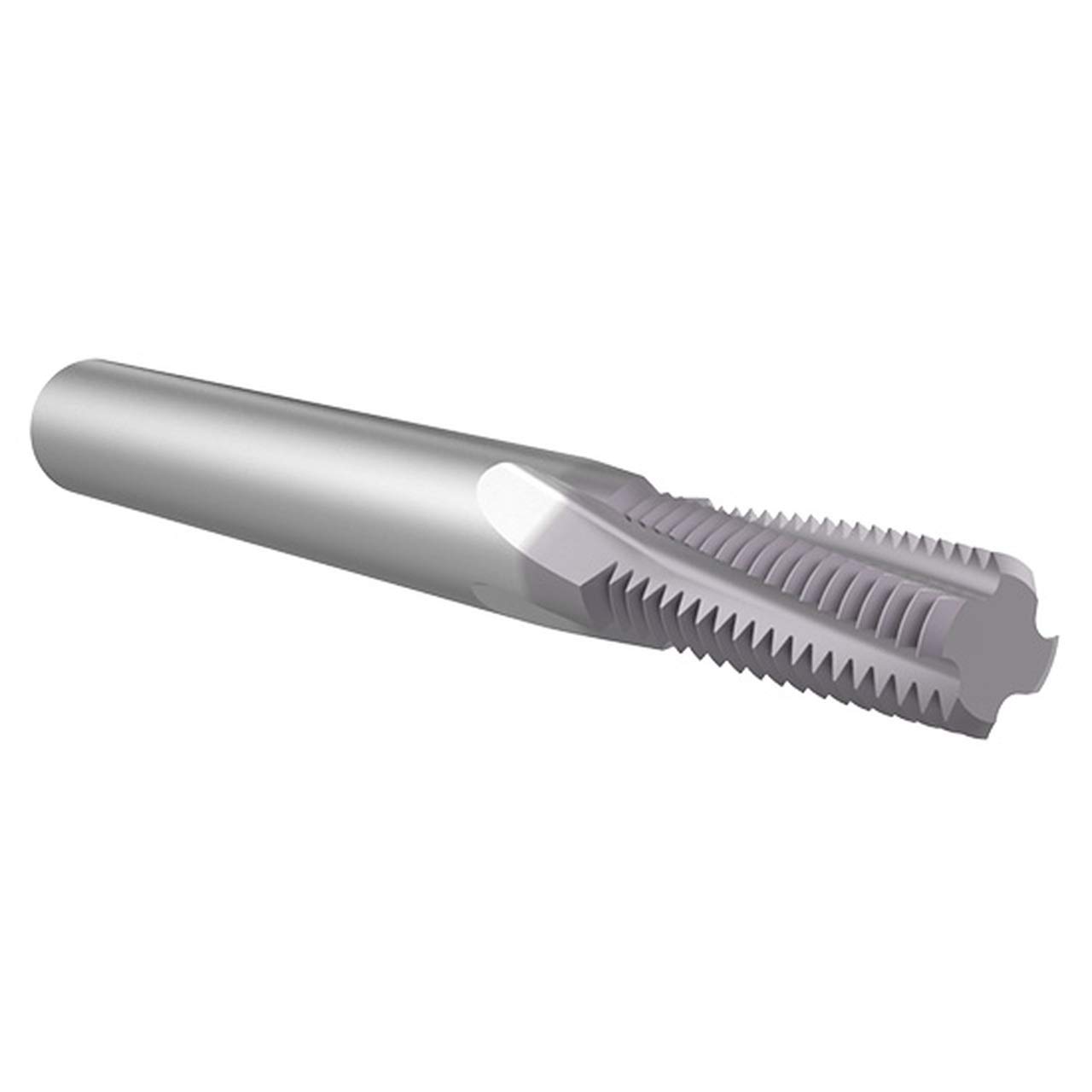 TM13832 | 0.1" Diameter x 0.125" Shank x 0.218" LOC x 2" OAL 3 Flute TiAIN Solid Carbide Helical Flute Thread Mill
