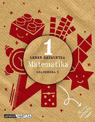 Portada de Matematika 1º Educacion Primaria. Koadernoa 2 Navarra/pais Vasco
