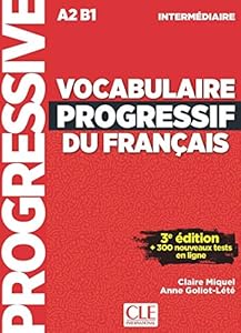 Couverture du livre de Vocabulaire progressif du français - Niveau intermédiaire - Livre + CD + Appli-web - 3ème édition