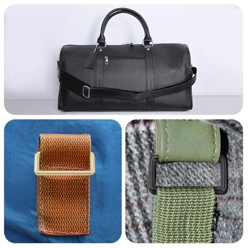 Boucle rectangulaire en métal robuste pour ajuster une sangle de sac - 5