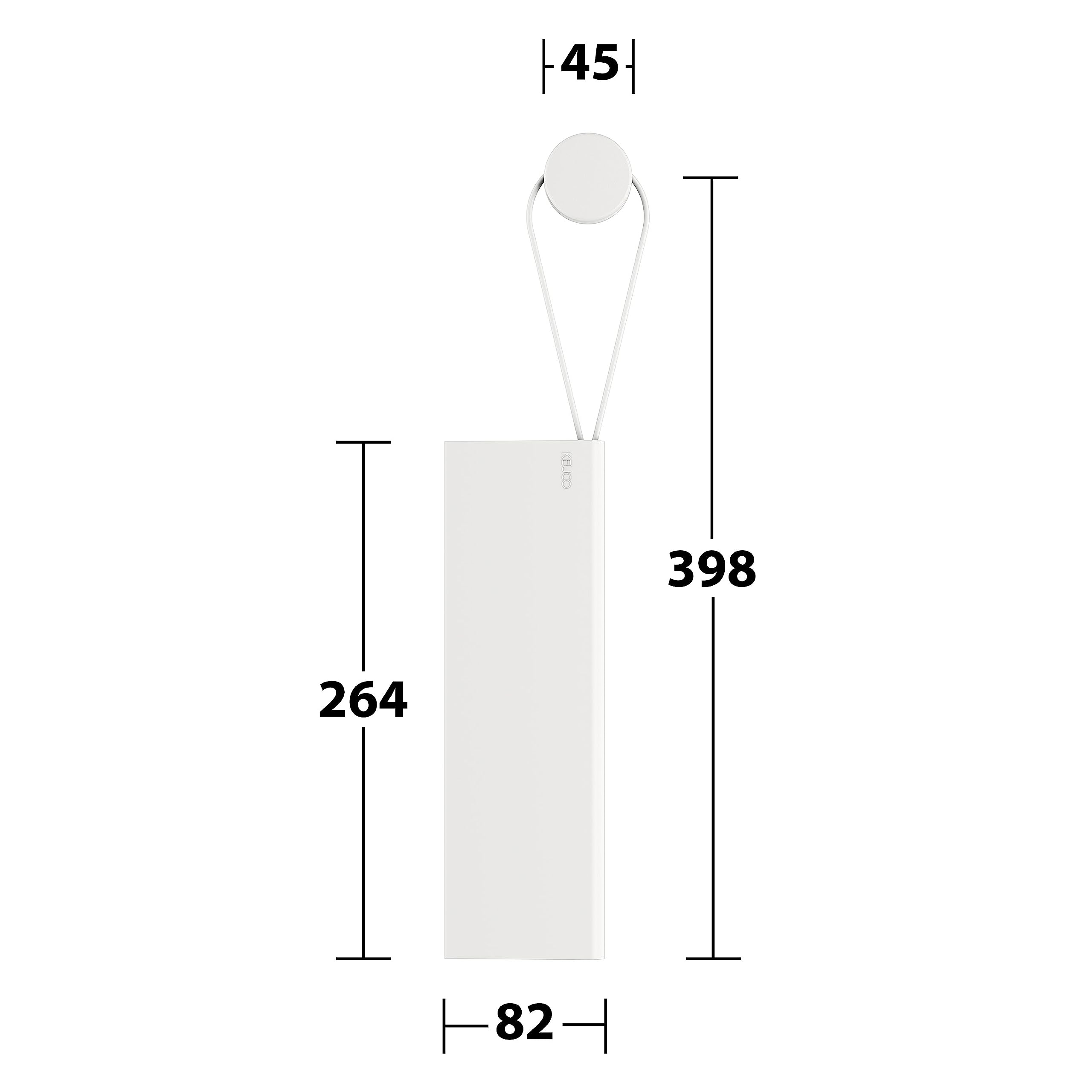 KEUCO Duschabzieher aus Silikon, mit Wandhalterung, Glaswischer zum Kleben, 26,4x8,2x1,7 cm, schlierenfrei, Abzieher für die Dusche, Farbe: weiß